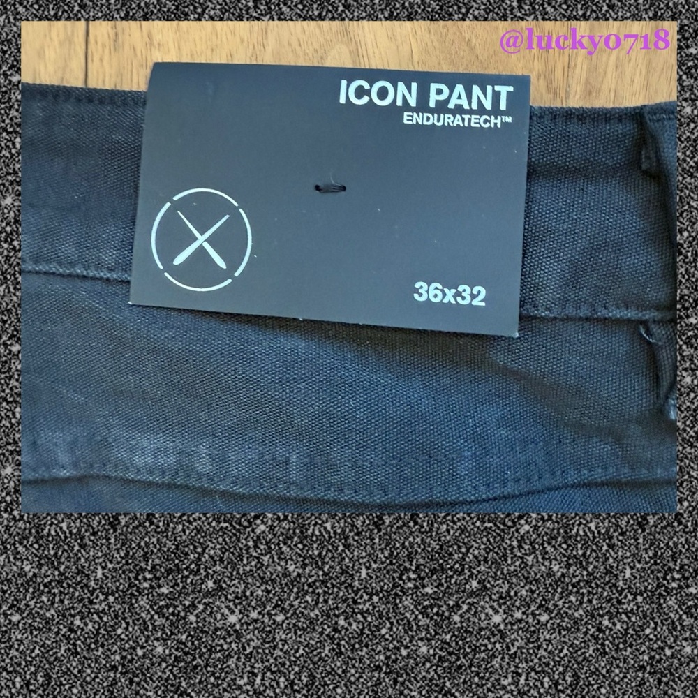 Cuts Men’s NWT Icon Pant w Enduratech in Black Sz 36 x 32 - Picture 11 of 16